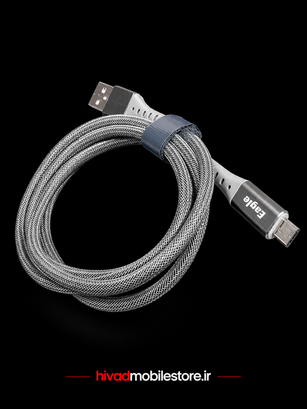 کابل شارژ و انتقال داده VONK USB به Micro USB مدل V-04 جریان 2.4 آمپر طول 1 متر