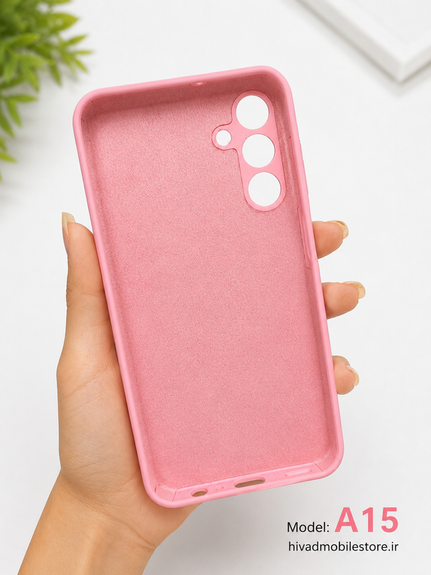 قاب سیلیکونی اورجینال سامسونگ Galaxy A15 صورتی