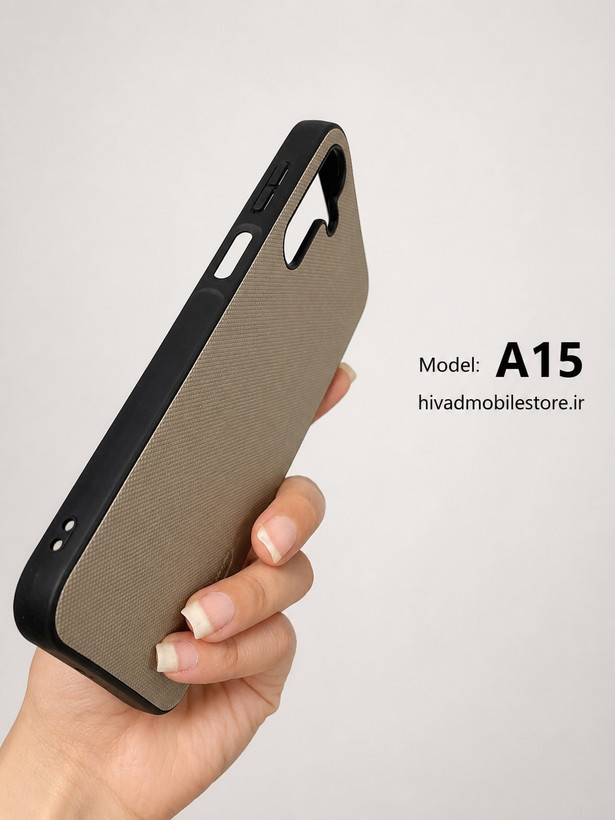 قاب نیلکین سامسونگ Galaxy A15 مدل Textured Shield رنگ خاکی