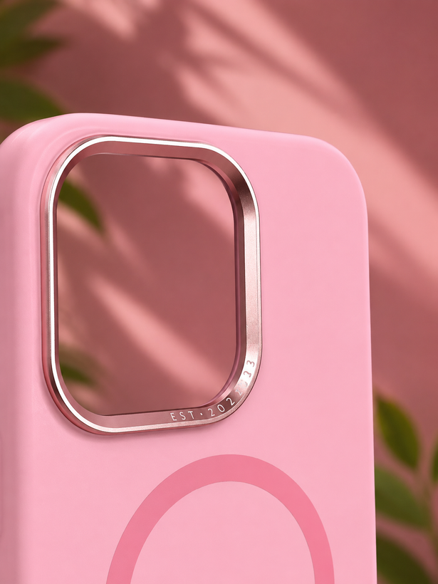 قاب سیلیکونی مگ سیف حلقه فلزی محافظ لنز آیفون iPhone 14 Pro Max
